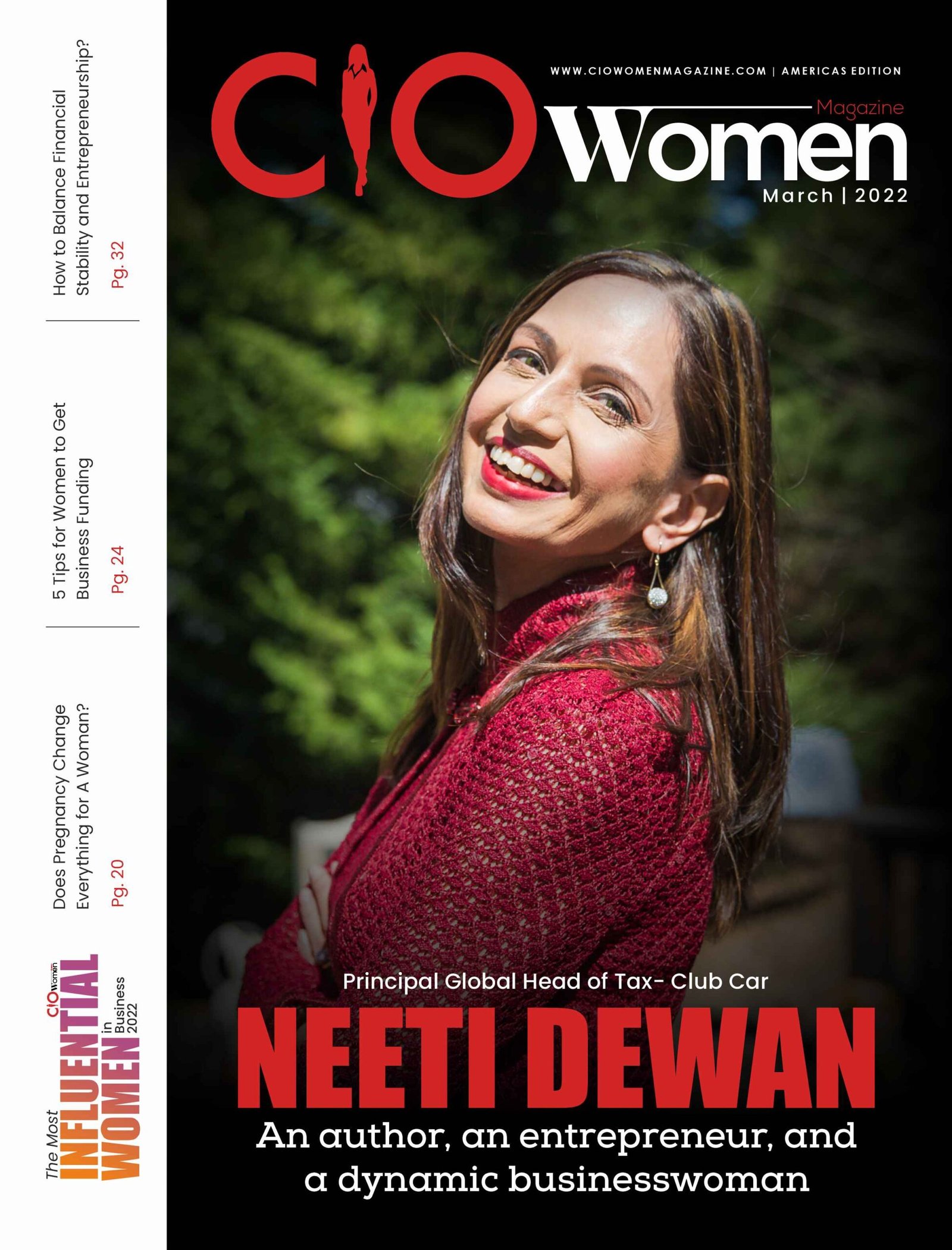 The Most Influential Women in Business: 2022 Cover Page
